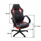 Scaun de gaming Conracer Negru-Rosu